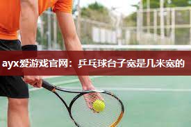 乒乓球台子宽是几米宽的