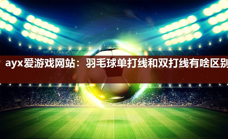 羽毛球单打线和双打线有啥区别